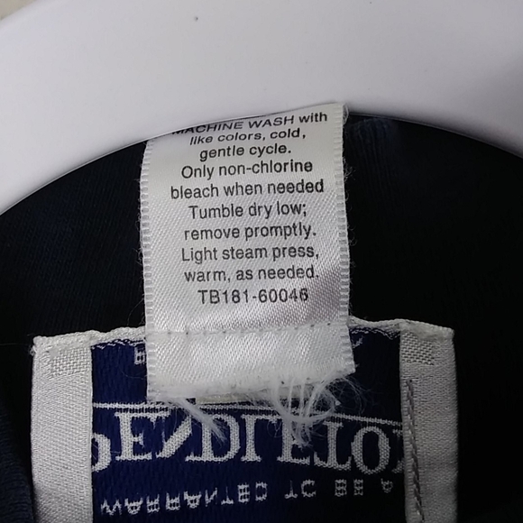 Pendleton Vintage Navy Blue Turtleneck Long Sleeve Pullover Cotton Casual Top - Picture 3 of 4